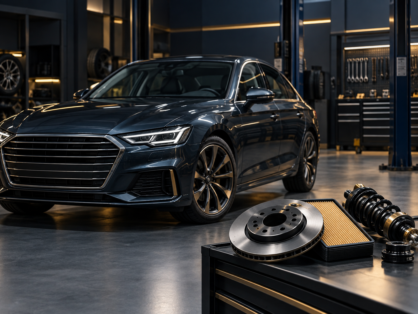 Passenger car and selected automotive parts